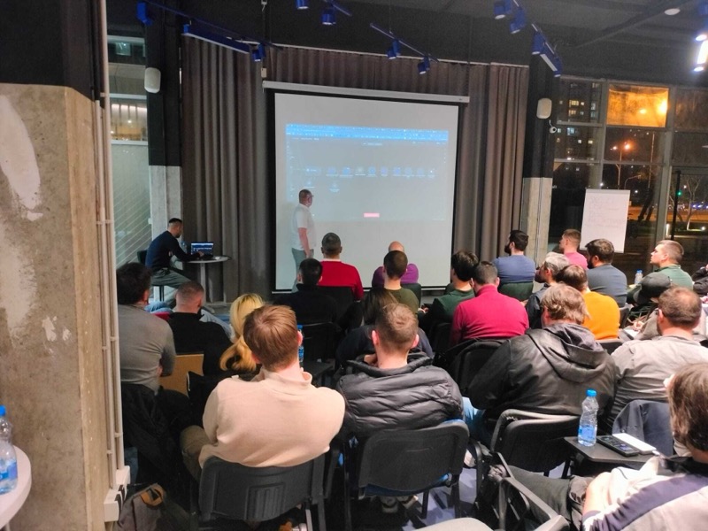 AI automation community event presentation