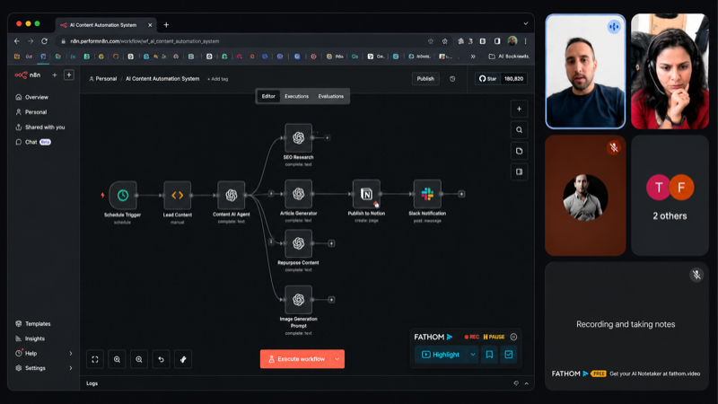 Tate n8n automation showcase